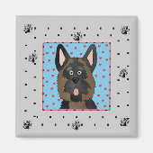 Schäferhund-Hundet-shirts und -geschenke Magnet (Vorne)