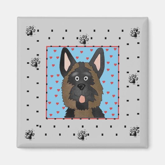 Schäferhund-Hundet-shirts und -geschenke Magnet (Vorne)