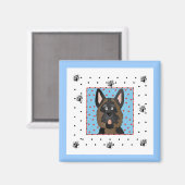 Schäferhund-Hundet-shirts und -geschenke Magnet (Vorderseite/Rückseite)