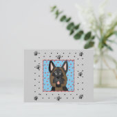 Schäferhund-Hundet-shirts und -geschenke Postkarte (Stehend Vorderseite)