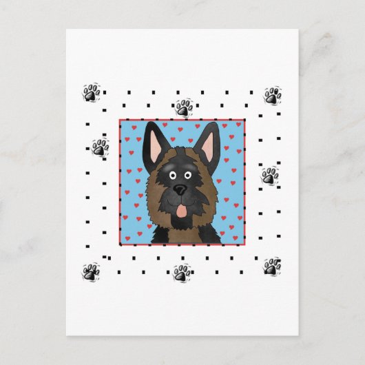 Schäferhund-Hundet-shirts und -geschenke Postkarte (Vorderseite)