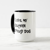Schäferhund-HundeTasse Tasse (Vorderseite Links)