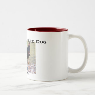 Schäferhund-HundeTasse Zweifarbige Tasse