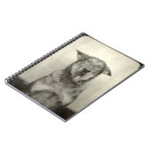 Schäferhund-HundeVintages Themed gewundenes Notizblock (Linke Seite)