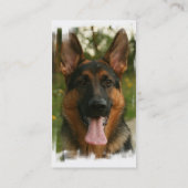 Schäferhund-HundeVisitenkarte Visitenkarte (Rückseite)