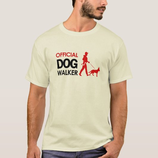 Schäferhund-Hundewanderer-T - Shirt (Vorderseite)