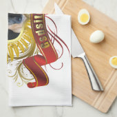 Schäferhund-Inhaber-Geschirrtuch Geschirrtuch (Viertel Falte)