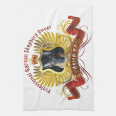 Schäferhund-Inhaber-Geschirrtuch Geschirrtuch (Vertikal)