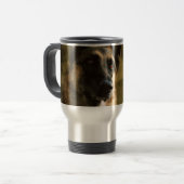 Schäferhund-Kaffee-Tasse Reisebecher (Vorderseite Links)