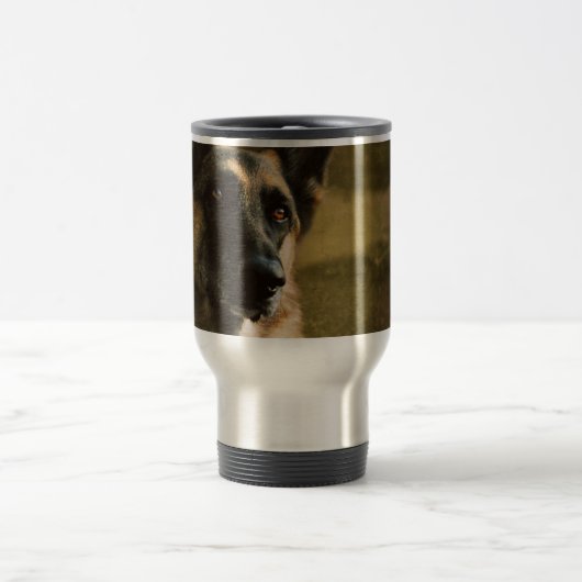 Schäferhund-Kaffee-Tasse Reisebecher (Mittel)