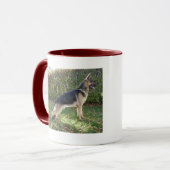 Schäferhund-Kaffee-Tasse Tasse (Vorderseite Links)