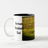 Schäferhund-Kaffee-Tasse Zweifarbige Tasse (Links)