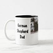 Schäferhund-Kaffee-Tasse Zweifarbige Tasse (Links)