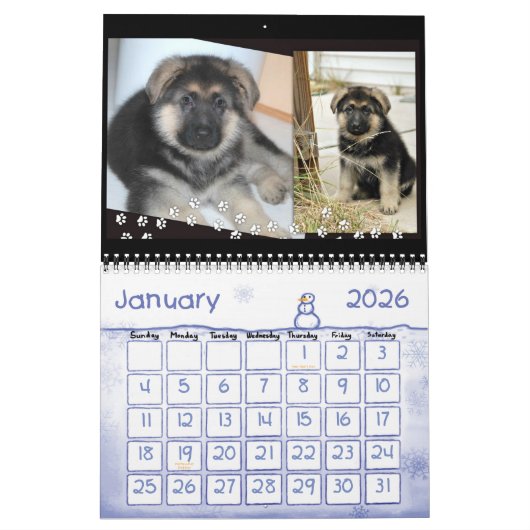Schäferhund-Kalender Kalender (Jan 2026)