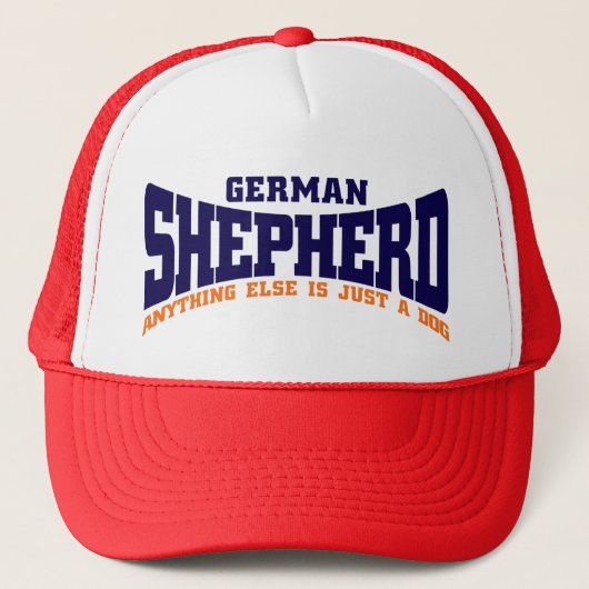 Schäferhund-Kappe Truckerkappe (Vorderseite)