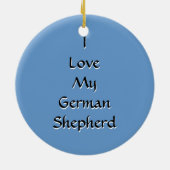 Schäferhund Keramik Ornament (Hinten)