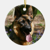Schäferhund Keramikornament (Vorne)