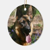Schäferhund Keramikornament (Links)