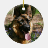Schäferhund Keramikornament (Hinten)