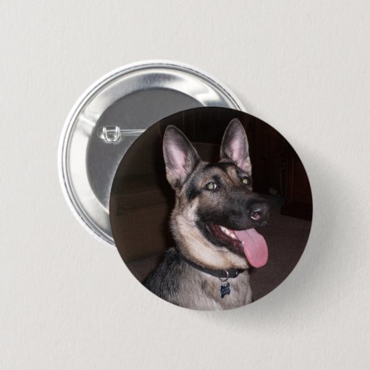 Schäferhund-Knopf Button (Vorne & Hinten)