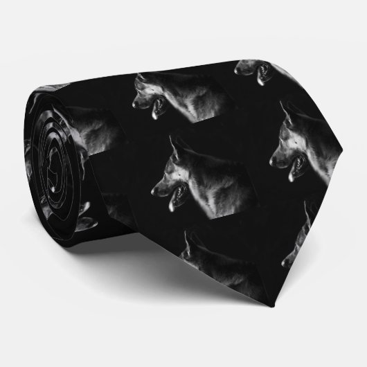 Schäferhund-Krawatte Krawatte (Gerollt)