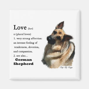 Schäferhund-Kunst-Geschenke Magnet
