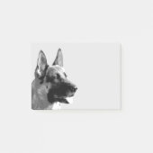 Schäferhund-Kunst Post-it Klebezettel (Vorderseite)