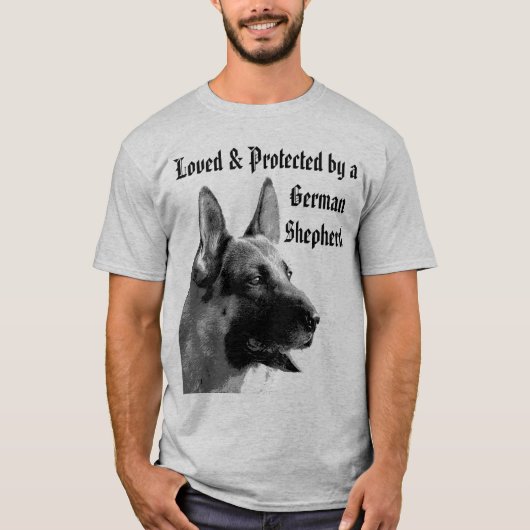 Schäferhund-Kunst T-Shirt (Vorderseite)