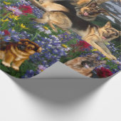 Schäferhund-Land Geschenkpapier (Ecke)
