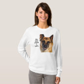 Schäferhund-lang Sleeved T - Shirt (Vorne ganz)