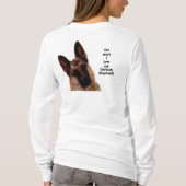 Schäferhund-lang Sleeved T - Shirt (Rückseite)
