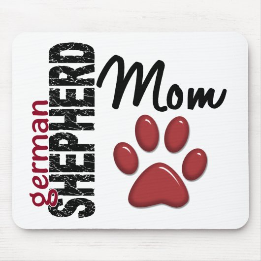 Schäferhund-Mama 2 Mousepad (Vorne)