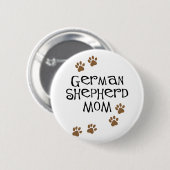Schäferhund-Mama Button (Vorne & Hinten)
