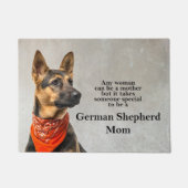 Schäferhund-Mama-Fußmatte Fußmatte (Vorderseite)