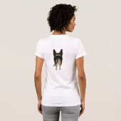 Schäferhund-Mama T-Shirt (Schwarz voll)