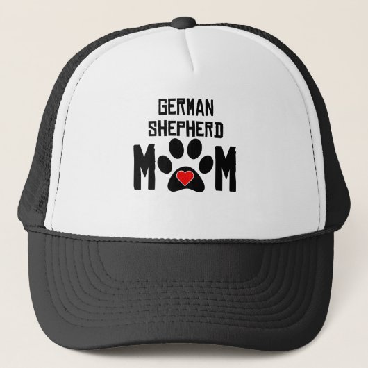 Schäferhund-Mama Truckerkappe (Vorderseite)