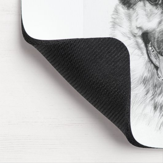 Schäferhund MousePad (Ecke)