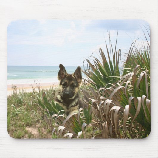 Schäferhund Mousepad Strandhafer (Vorne)