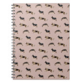 Schäferhund-Muster (Rosa) Notizblock (Vorderseite)
