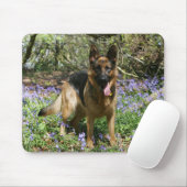 Schäferhund-Niederlegung Mousepad (Mit Mouse)