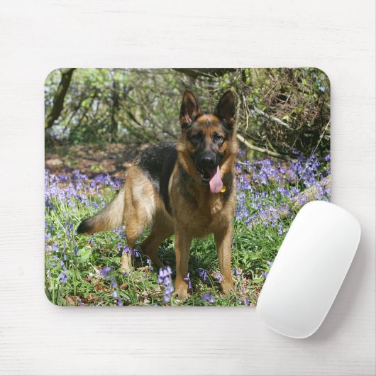Schäferhund-Niederlegung Mousepad (Mit Mouse)