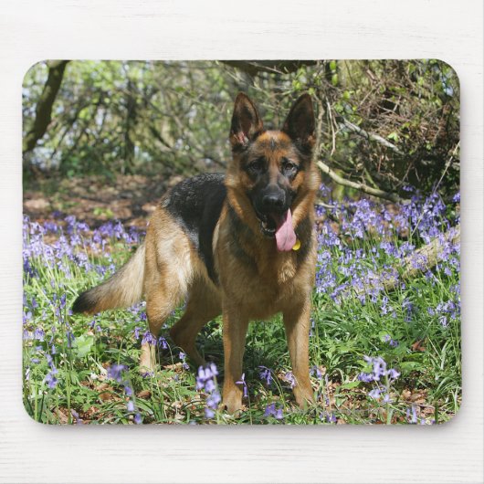 Schäferhund-Niederlegung Mousepad (Vorne)