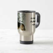 Schäferhund-Pendler-Kaffee-Tasse Reisebecher (VorderseiteRechts)