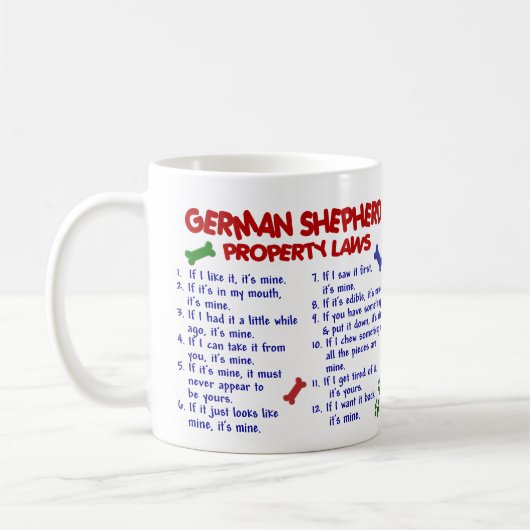 SCHÄFERHUND PL2 KAFFEETASSE (Links)