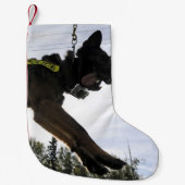 Schäferhund-Polizei-Hund Kleiner Weihnachtsstrumpf (Vorderseite)