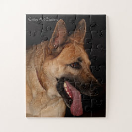 Schäferhund-Porträt Puzzle