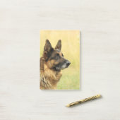 Schäferhund Post-it Klebezettel (Auf Schreibtisch)