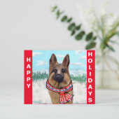 Schäferhund Postkarte (Stehend Vorderseite)