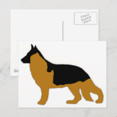 Schäferhund Postkarte (Vorne/Hinten)