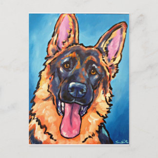 Schäferhund Postkarte